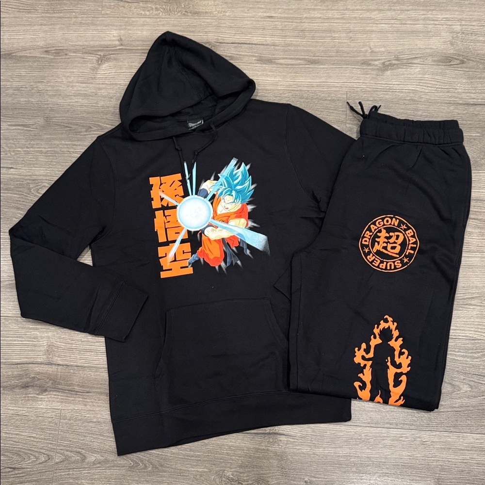 Dragon Ball SUPER Goku Super Saiyan Blue Hoodie Sweatpants Combo Men’s Sz XL